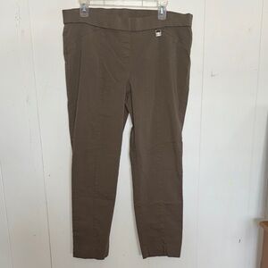 Olive Green Rafaella Straight-Leg Pants 18